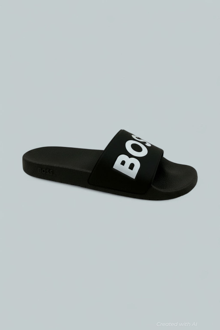 Men’s Aryeh Black Slide Sandals - Black - 13 - Sandals