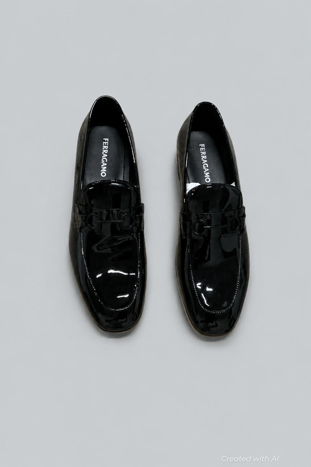 Men’s Baltyver Patent Leather Loafers - Nero - Loafers
