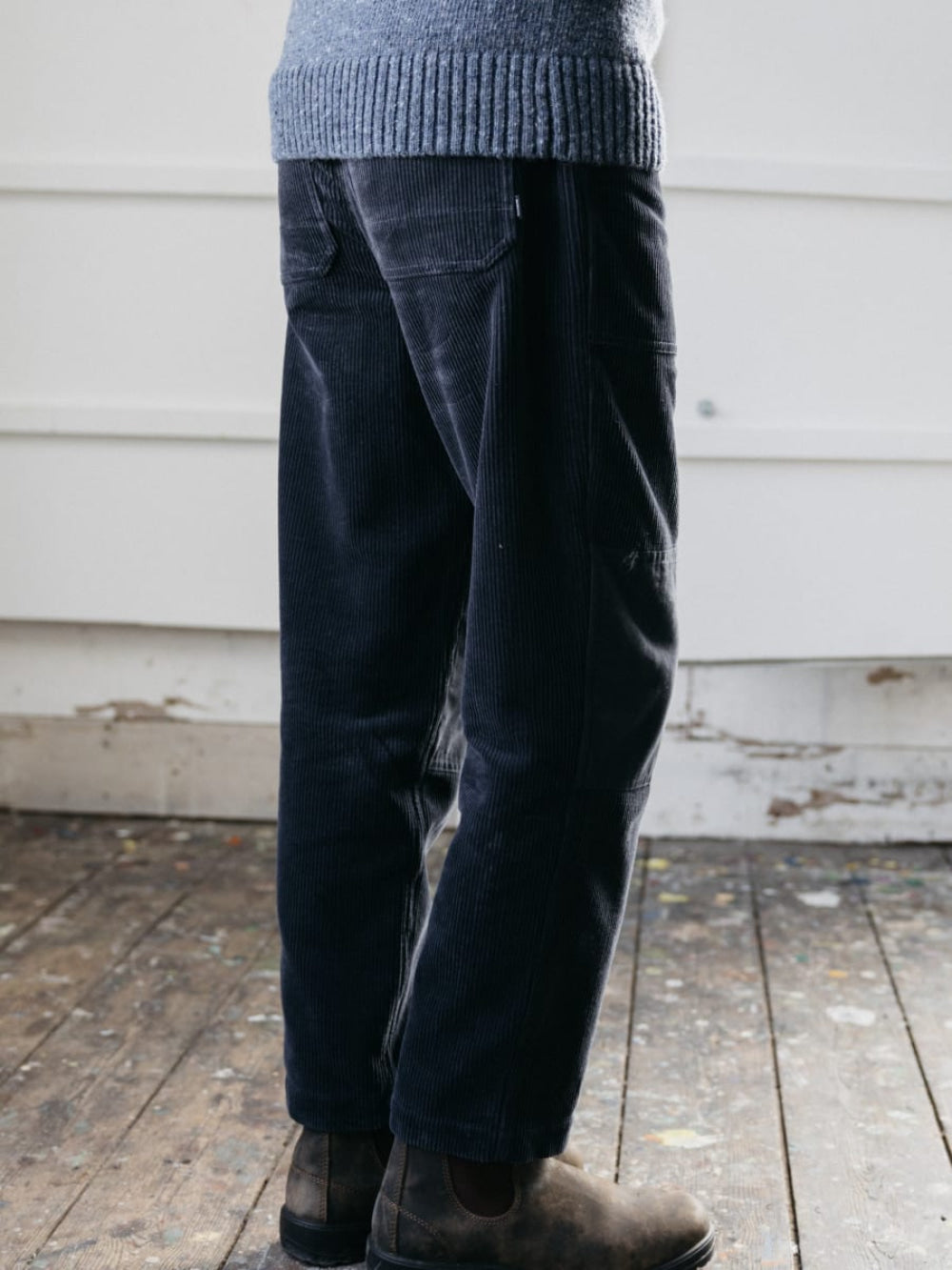 Men’s Basset Cord Trouser - Navy - Trouser