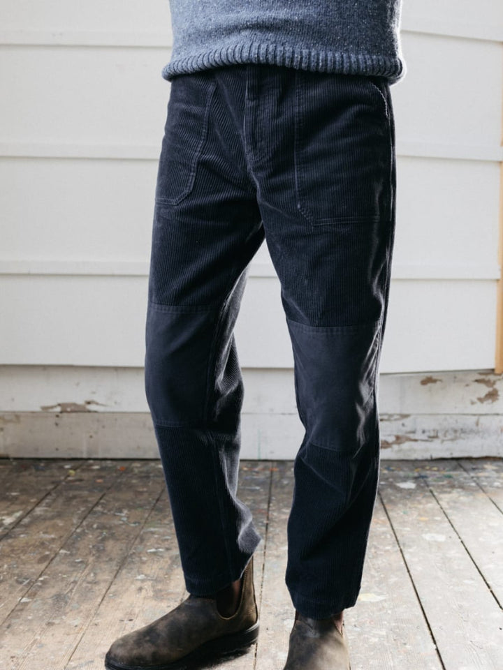 Men’s Basset Cord Trouser - Navy - Trouser