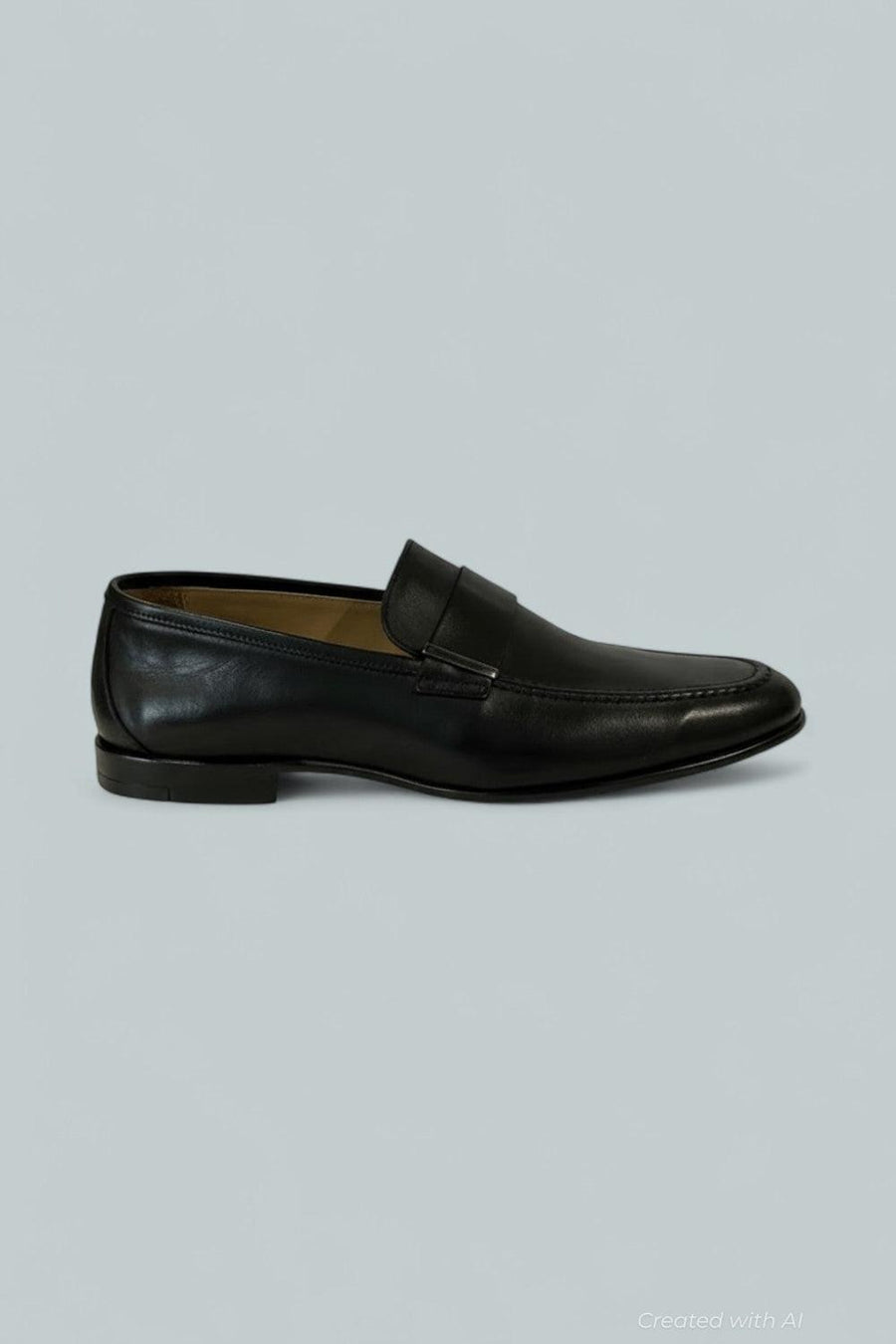 Men’s Blanton Slip On Leather Loafers - Black - 9.5 - Loafers