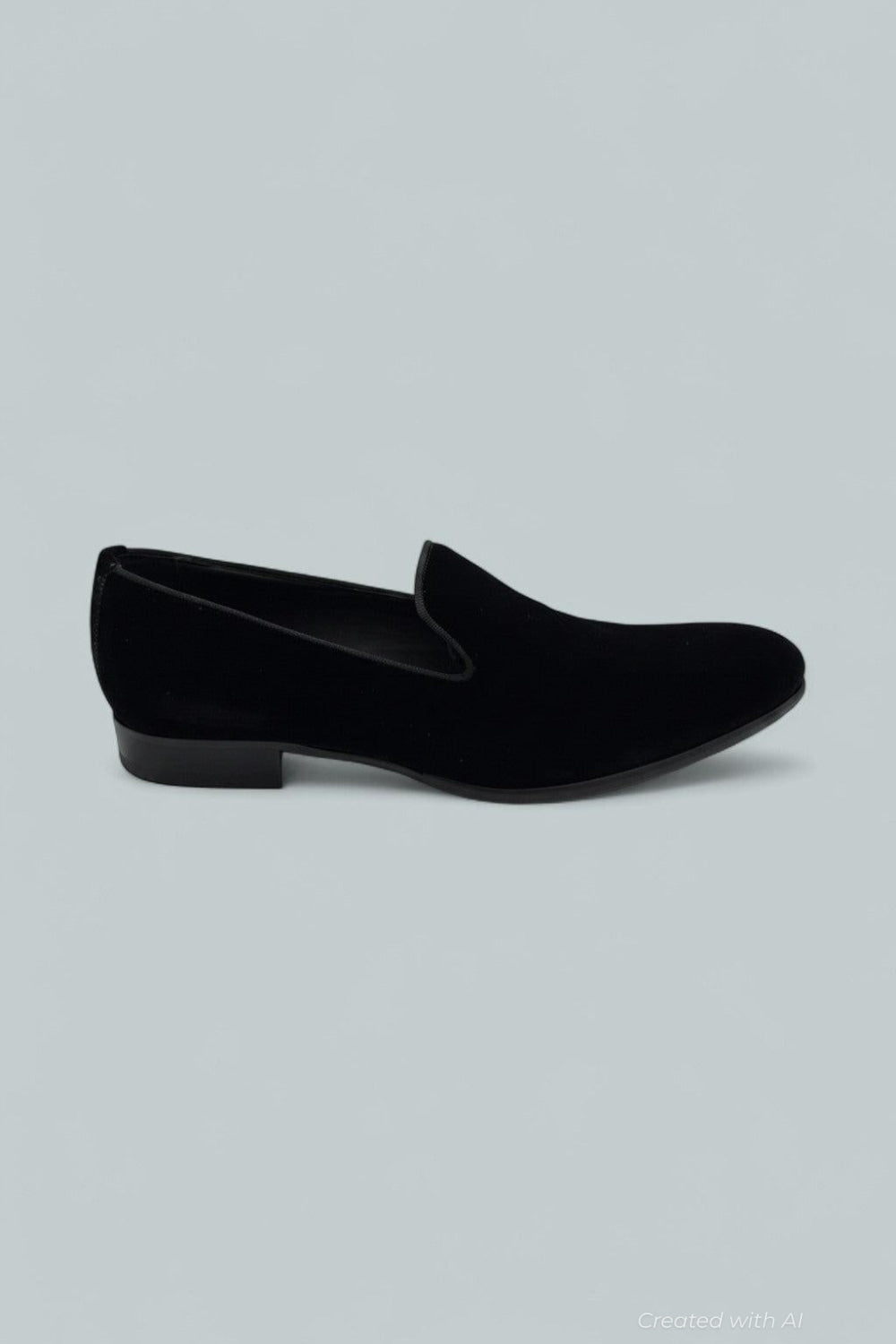 Men’s Bolton Velvet Smoking Loafers - Black - 11 - Loafers