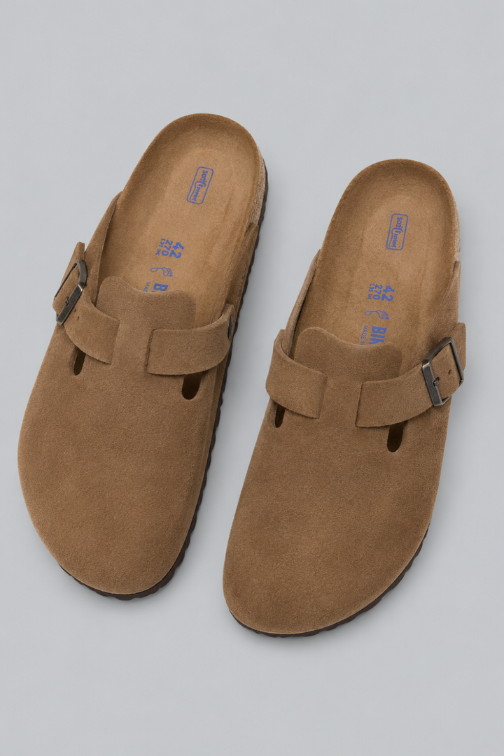 Men’s Boston Clogs - Light Brown - 11 11.5US / 44EU - Clog