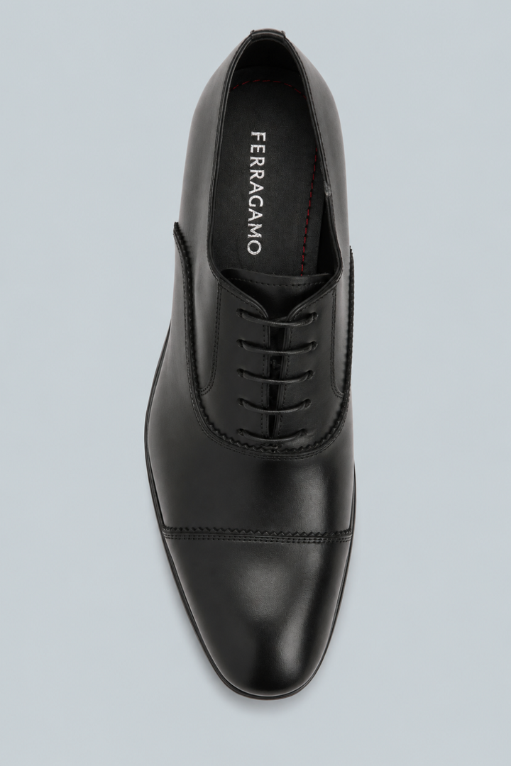 Men’s Boston Leather Cap Toe Oxfords - Nero - 11.5 - Oxford