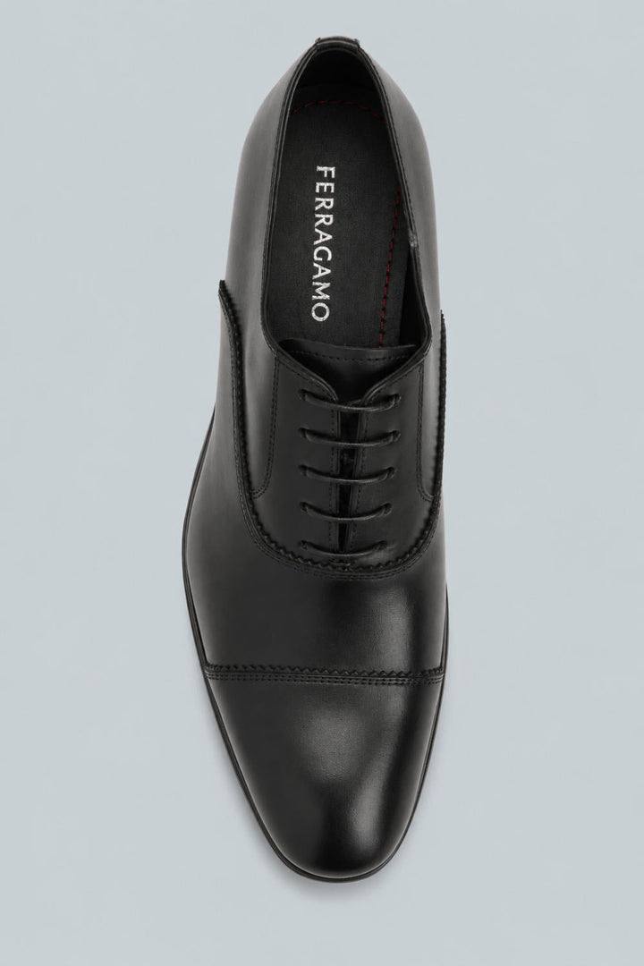 Men’s Boston Leather Cap Toe Oxfords - Nero - 11.5 - Oxford