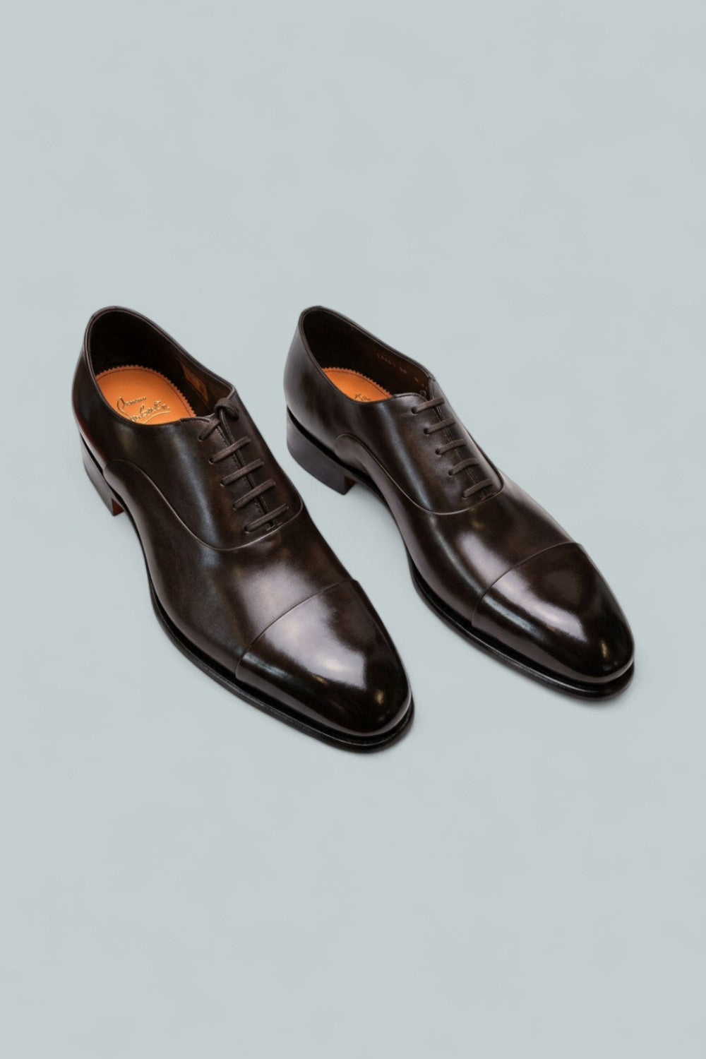 Men’s Carter Lace Up Cap Toe Oxford Dress Shoes - Dark Brown - 11 - Oxford