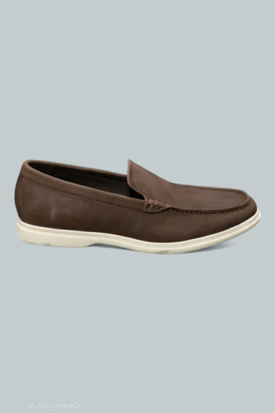 Men’s Casual Slip On Venetian Loafers Exclusive - Brown - Loafers