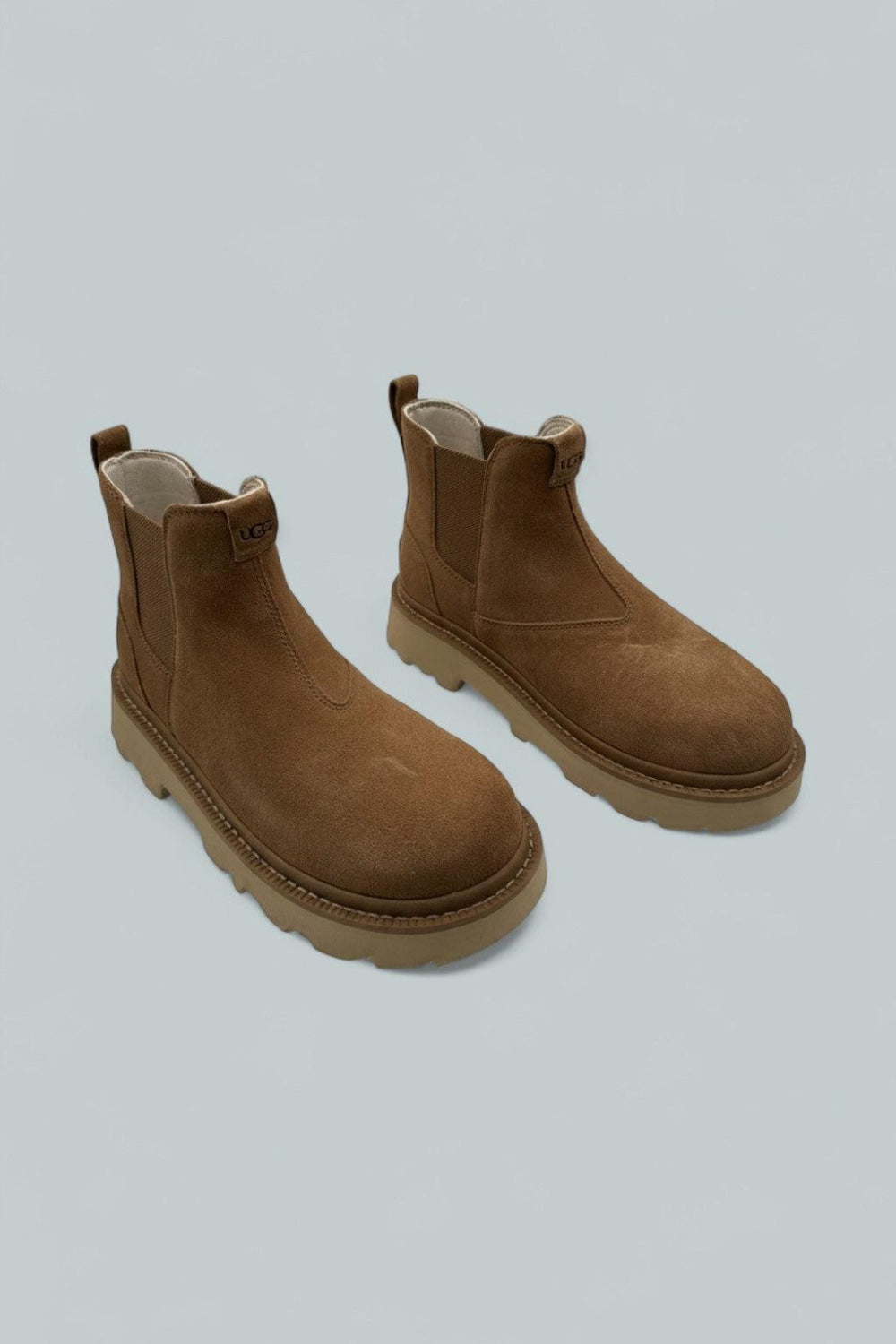 Men’s Chelsea Lug Suede Boots - Chestnut - 10 - Boots