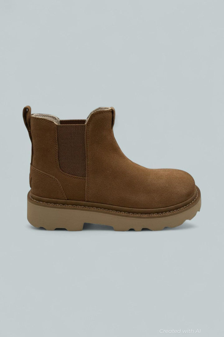 Men’s Chelsea Lug Suede Boots - Chestnut - 10 - Boots