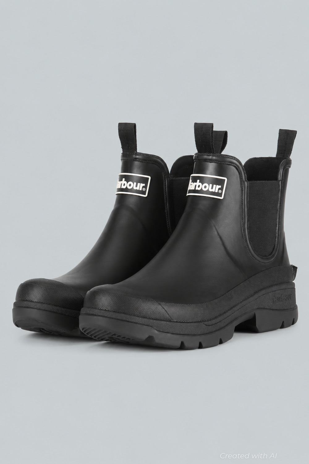 Men’s Chelsea Wellington Boots - Black - 9 - Boots