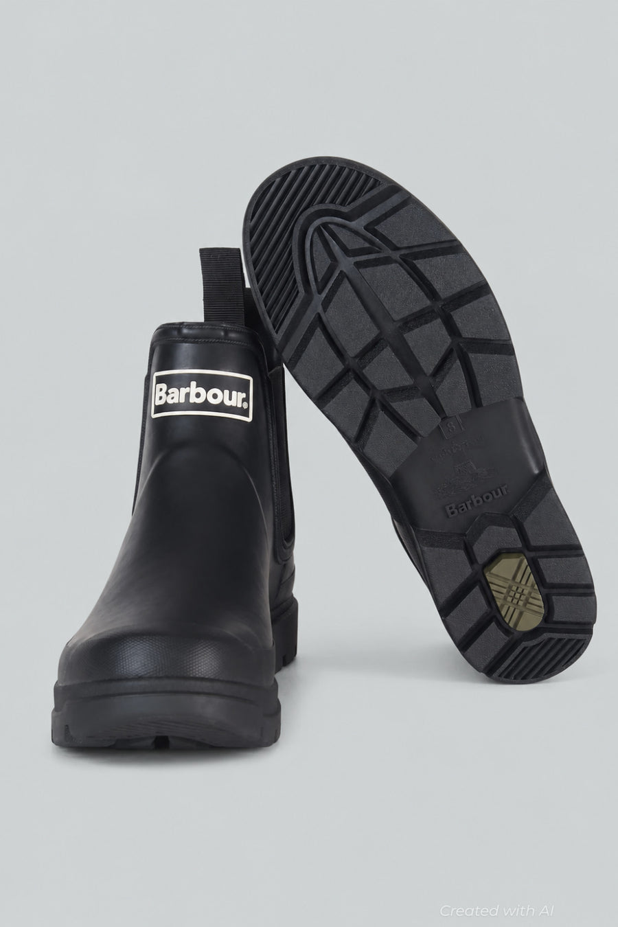 Men’s Chelsea Wellington Boots - Black - 9 - Boots