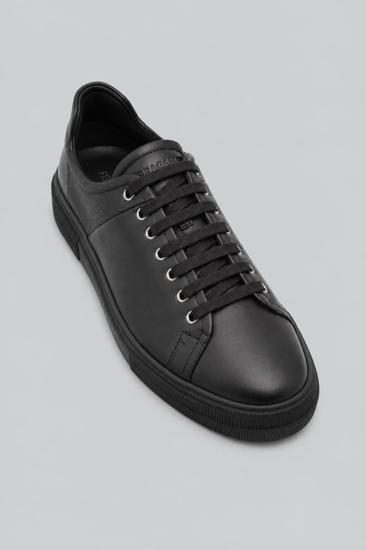 Men’s Clayton Leather Sneakers - Black - 13 - Sneaker