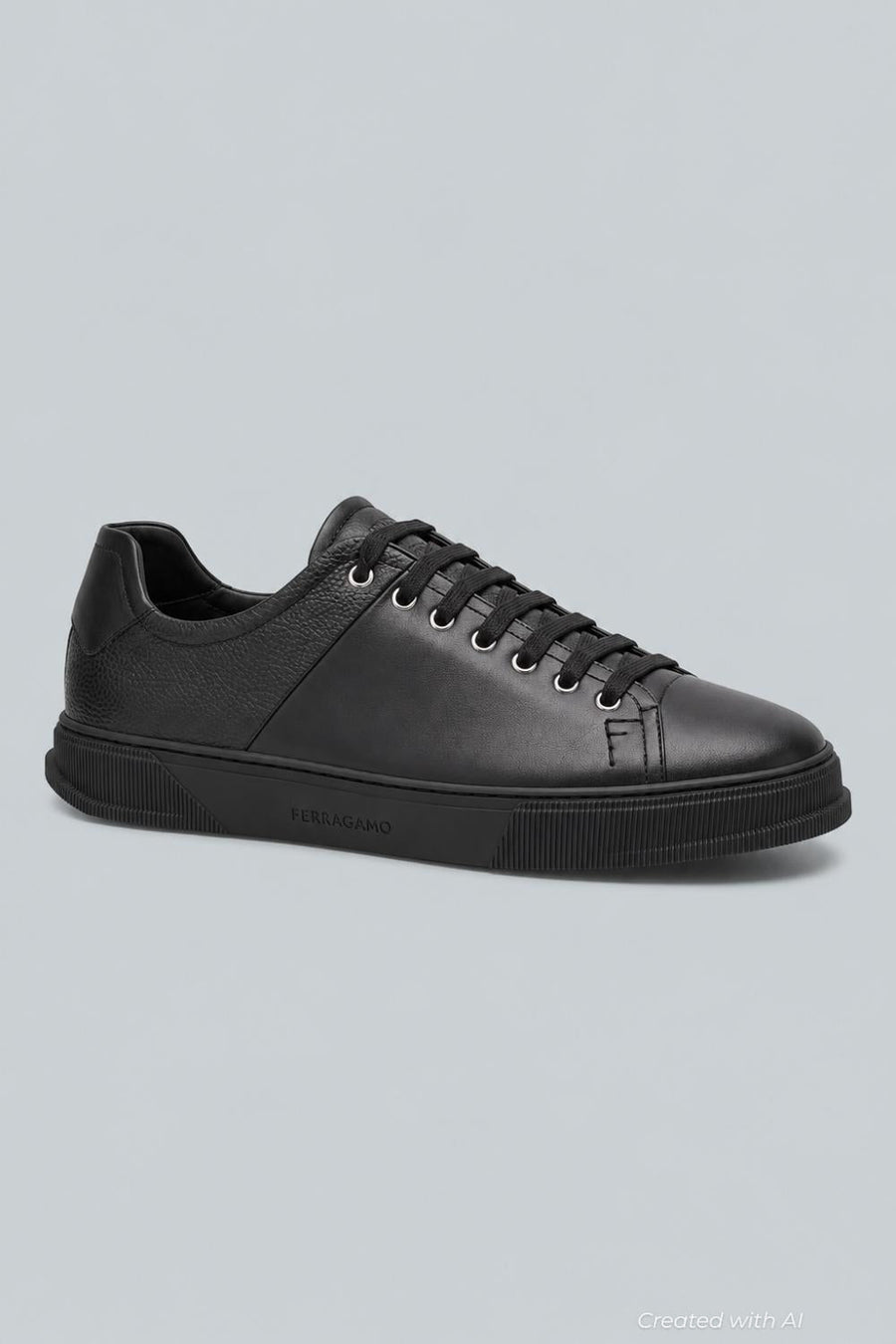 Men’s Clayton Leather Sneakers - Black - 13 - Sneaker