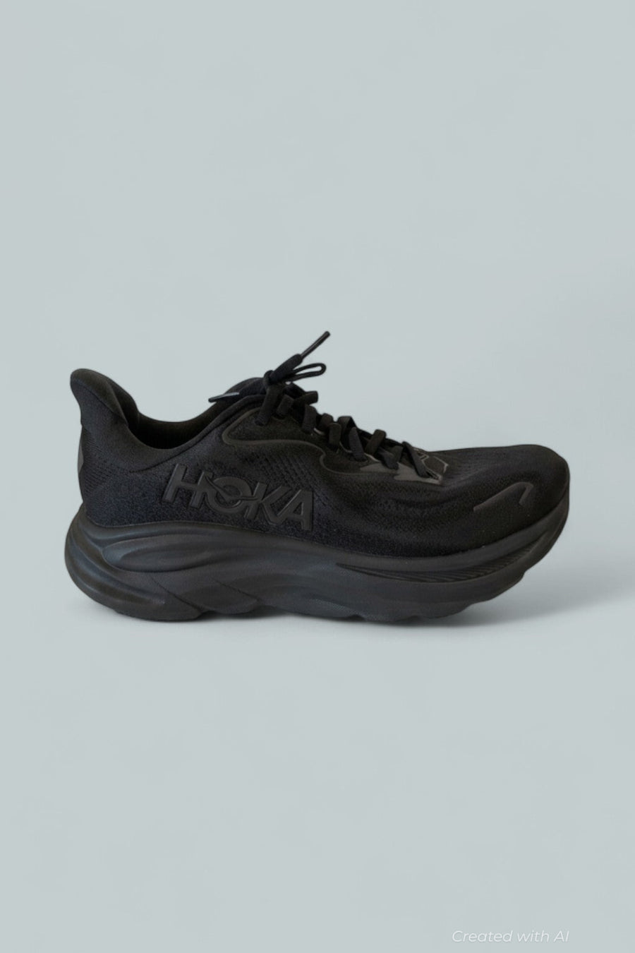 Men’s Clifton 10 Running Shoes - Black - 8.5 - Sneaker