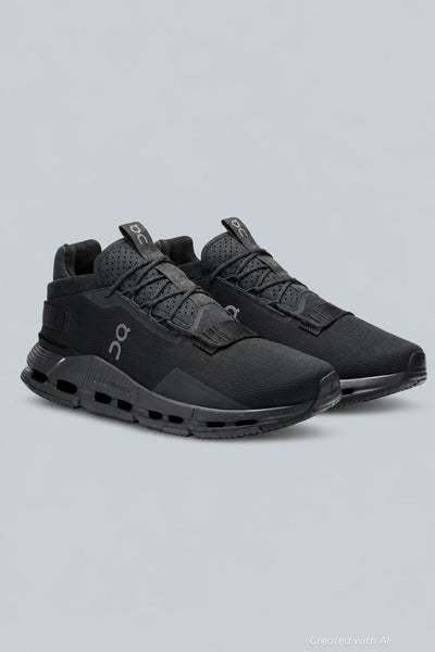 Men’s Cloudnova 2 Low Top Sneakers - All Black - 11.5 - Sneaker