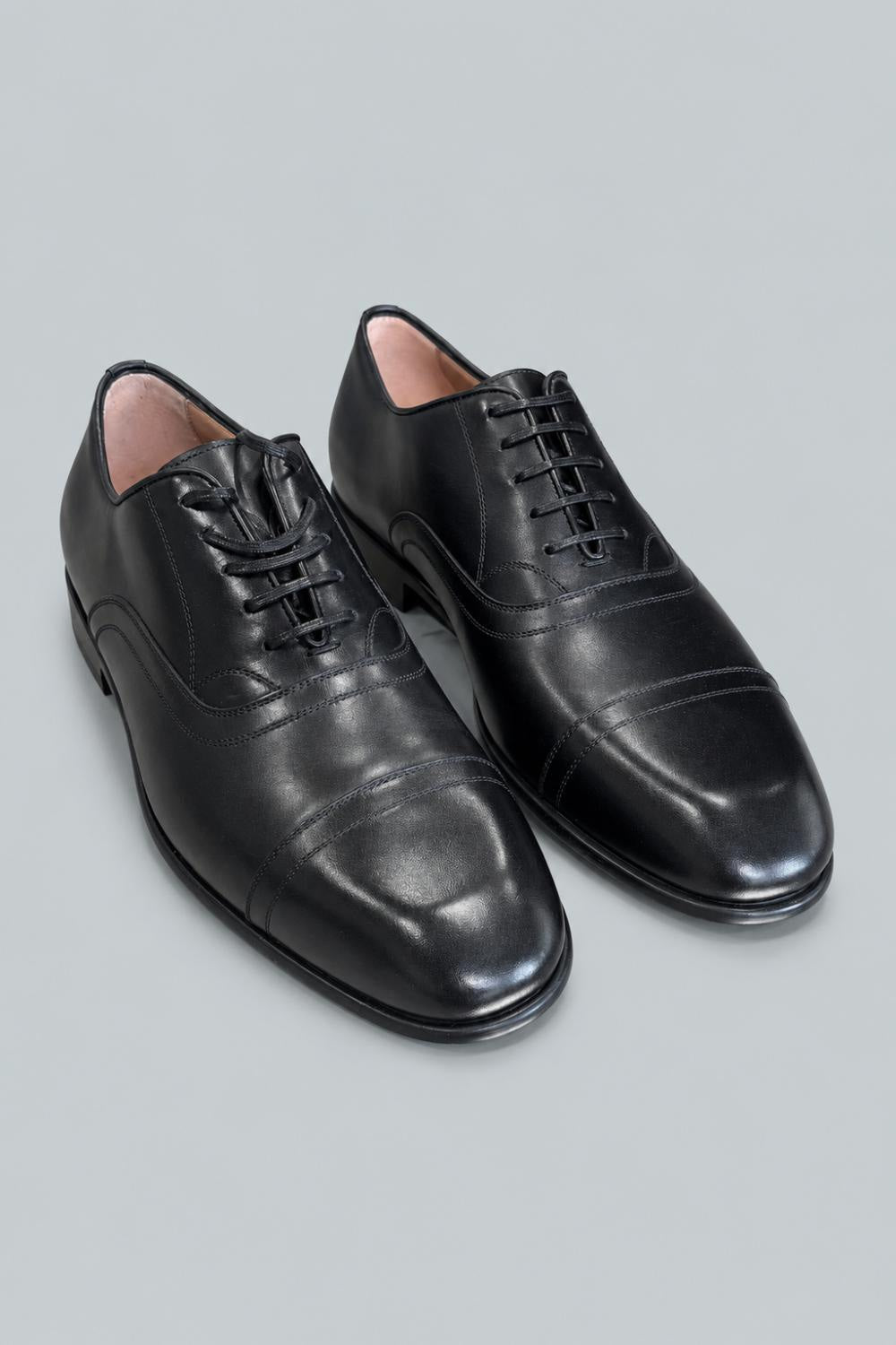 Men’s Cortez Leather Cap Toe Oxfords - Nero - Oxford