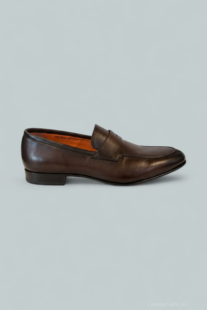 Men’s Darius Penny Loafers - Brown - Loafers