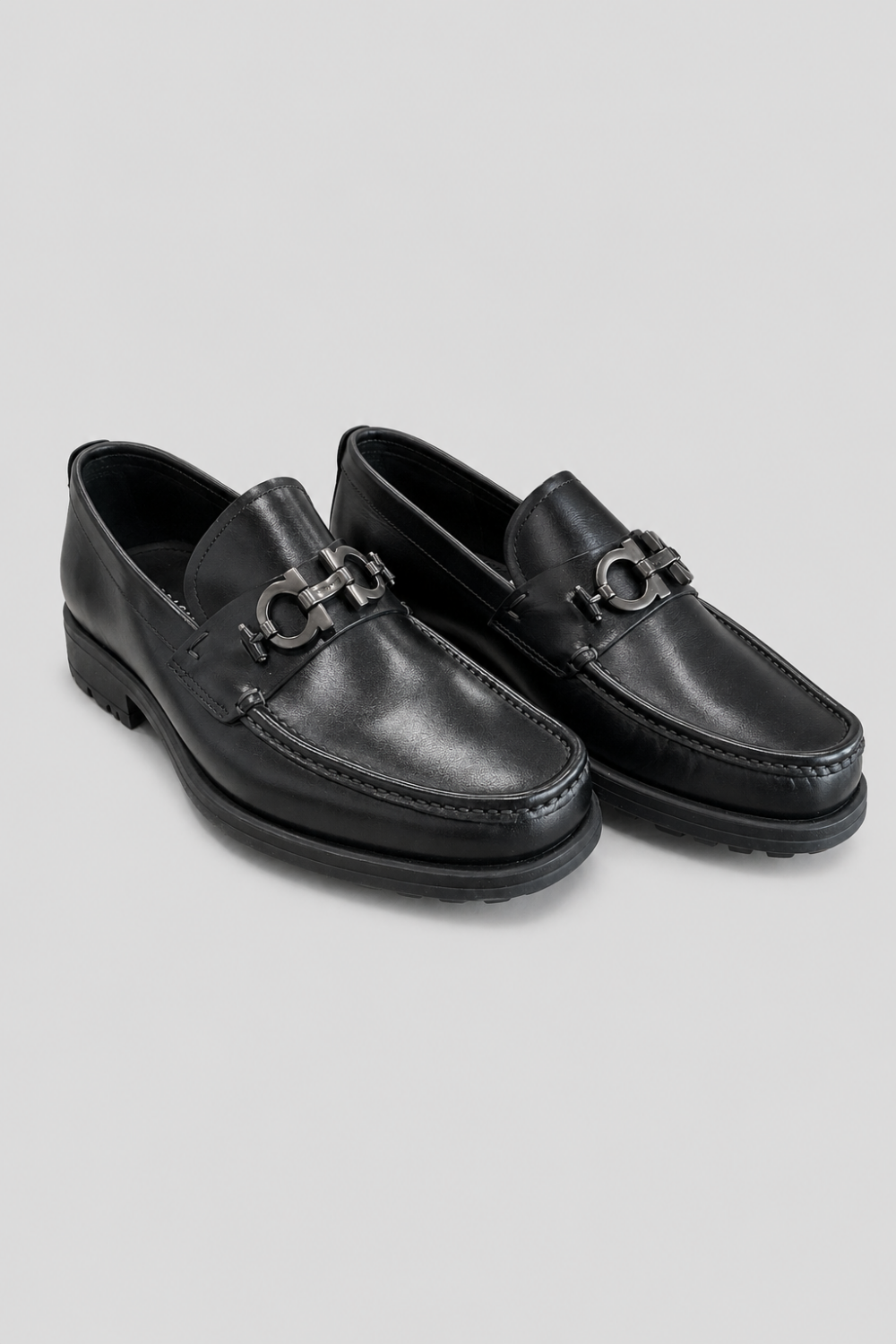 Men’s David Leather Loafers - Black - 11.5 - Loafers