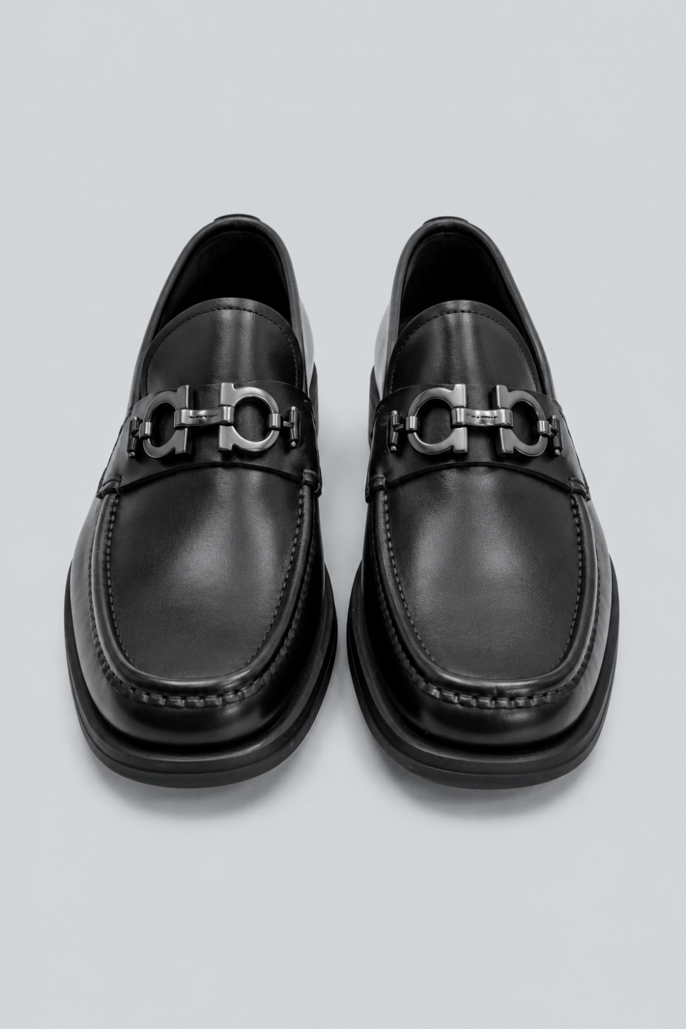 Men’s David Leather Loafers - Black - 11.5 - Loafers