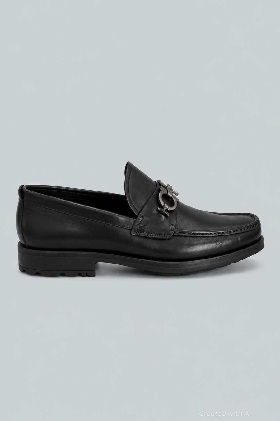 Men’s David Leather Loafers - Black - 11.5 - Loafers