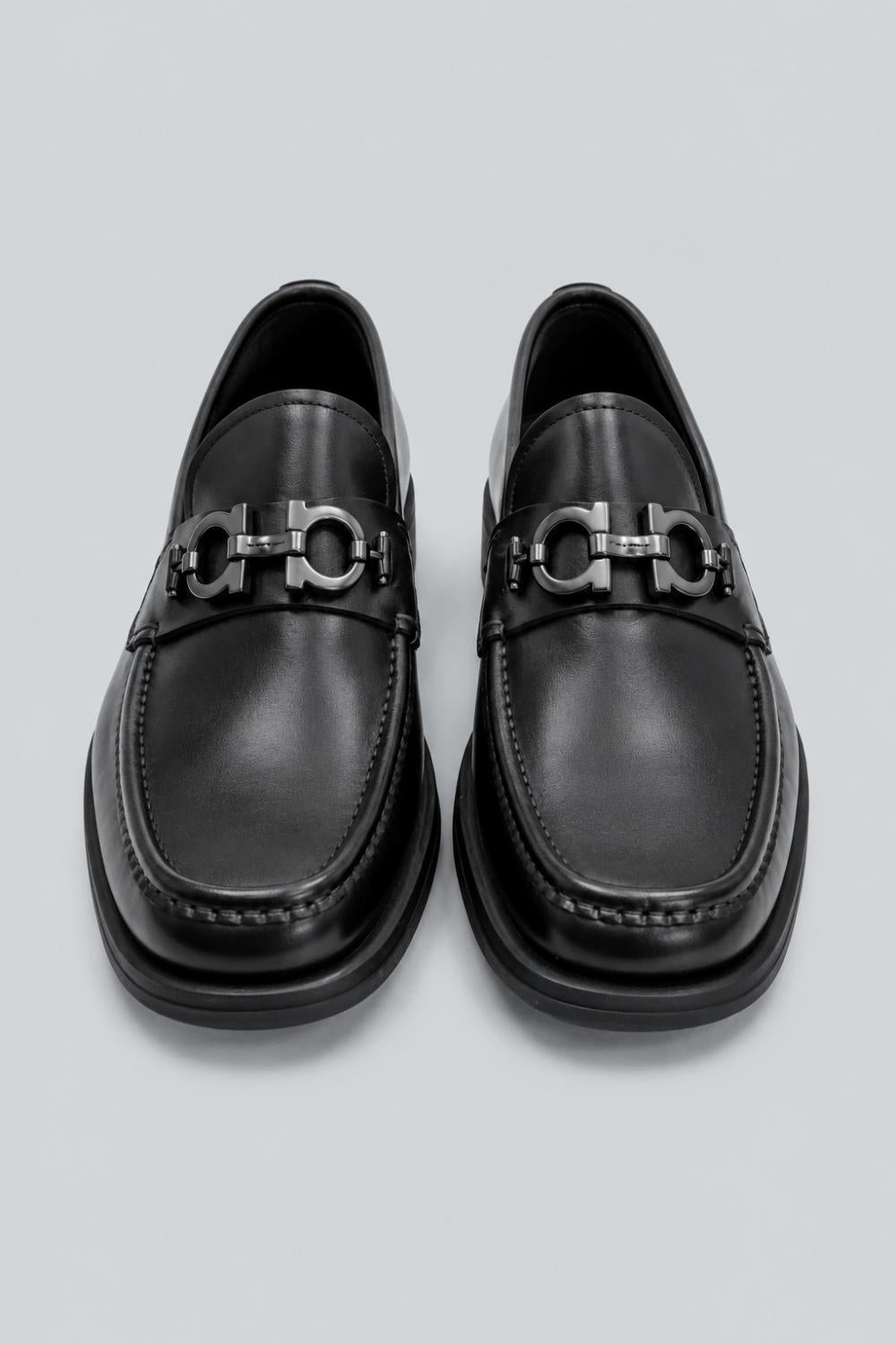 Men’s David Leather Loafers - Black - 11.5 - Loafers
