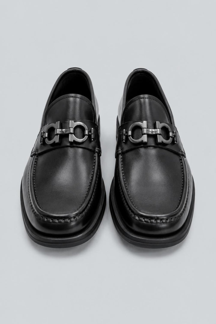 Men’s David Leather Loafers - Black - 11.5 - Loafers