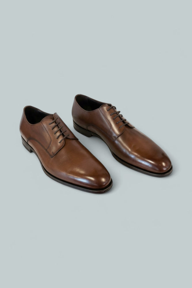 Men’s Davide Plain Toe Oxfords - Medium Brown - Oxford