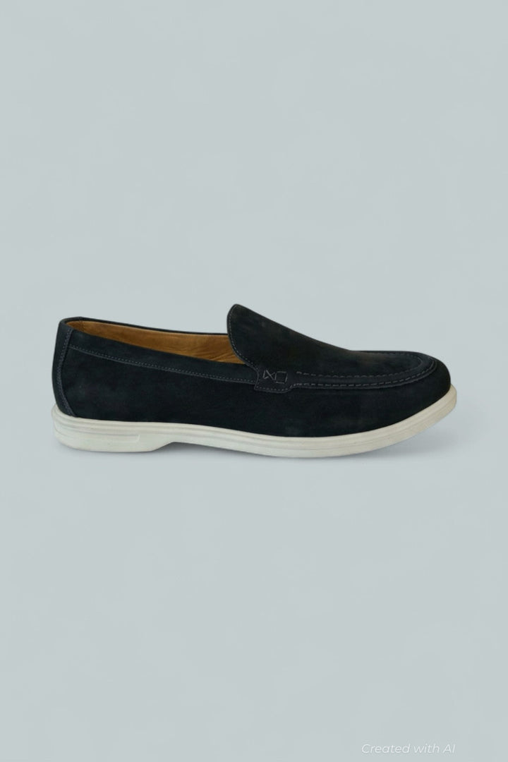 Men’s Excursionist Nubuck Venetian Loafers - Dark Navy - Loafers
