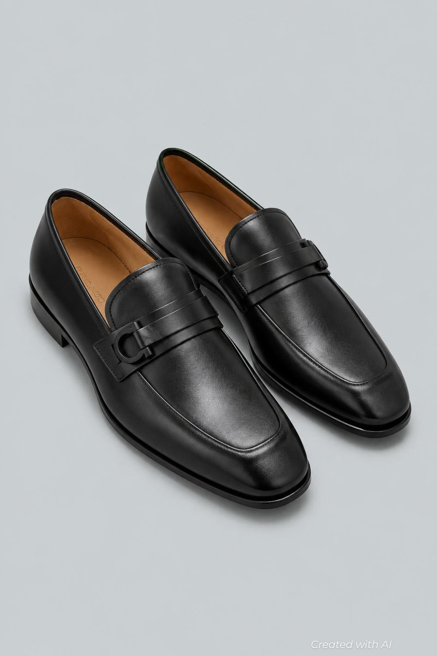 Men’s Florio Venice Soft Leather Loafers - Black - 10 - Loafers