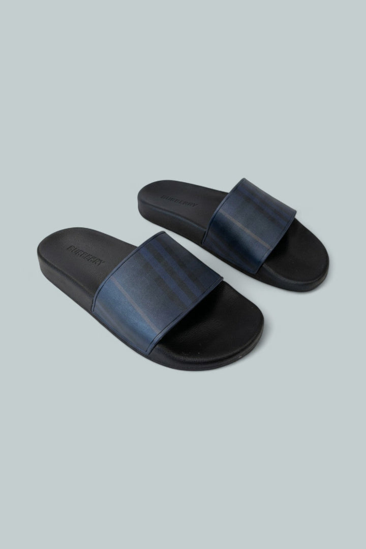 Men’s Furley Check Slide Sandals - Midnight Ip Chk - 42 EU 9D US - Sandal