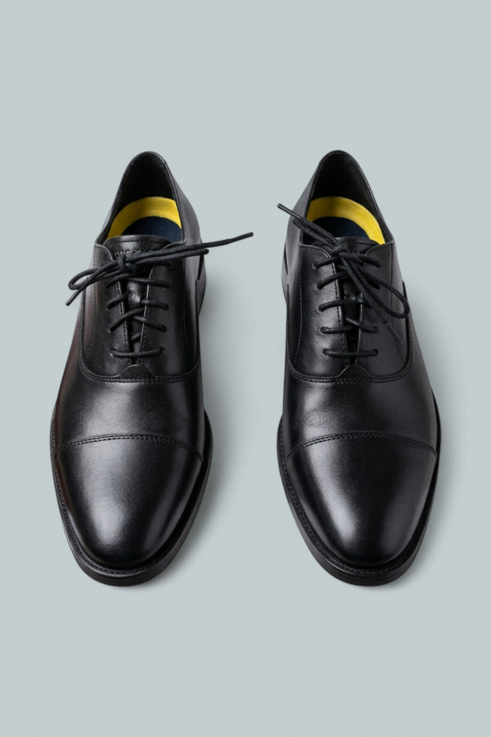 Men’s Hawthorne Lace Up Cap Toe Oxford Dress Shoes - Black - 9 - Oxford