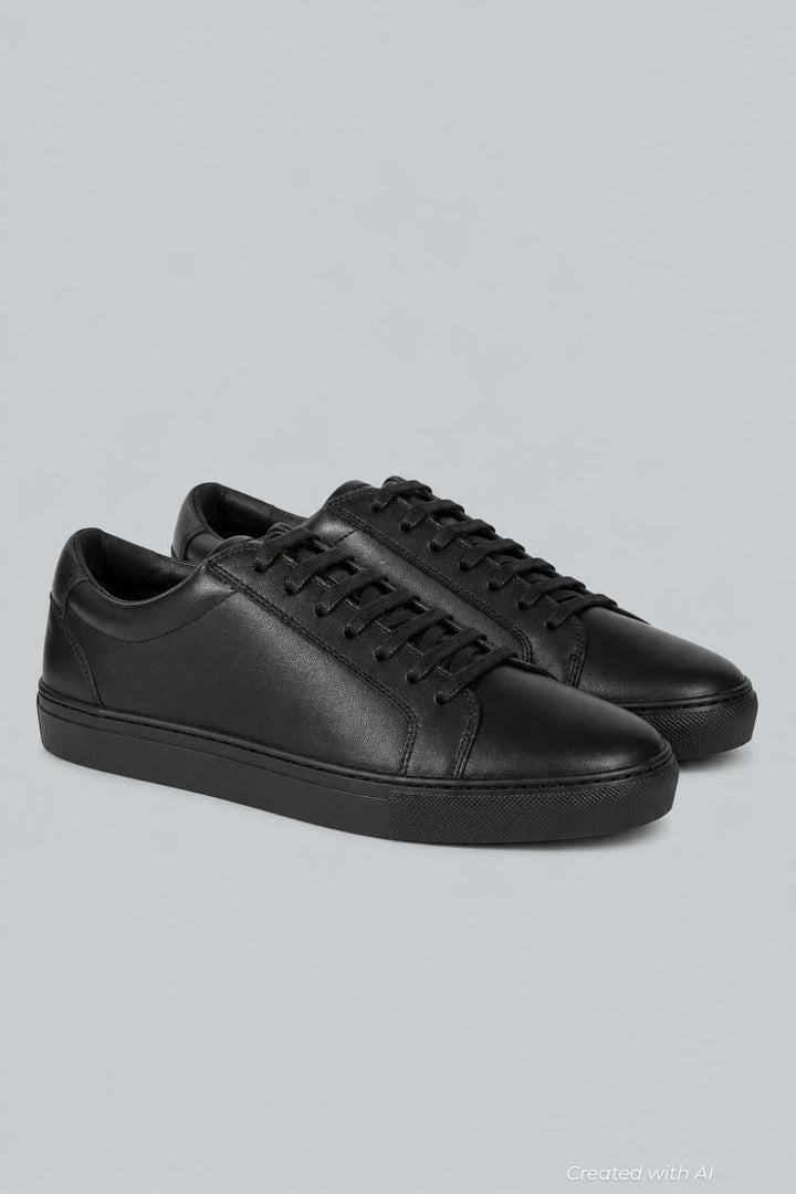 Men’s Lace Up Sneakers Exclusive - Black - 8 - Sneaker