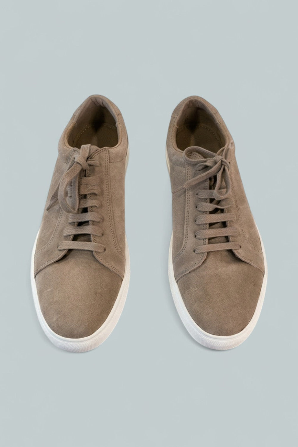 Men’s Lace Up Sneakers Exclusive - Taupe Suede - Sneaker