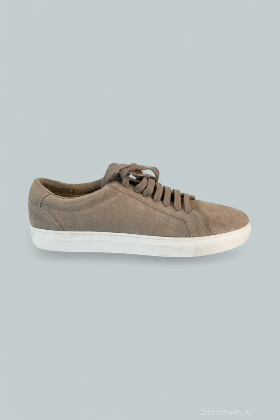 Men’s Lace Up Sneakers Exclusive - Taupe Suede - Sneaker
