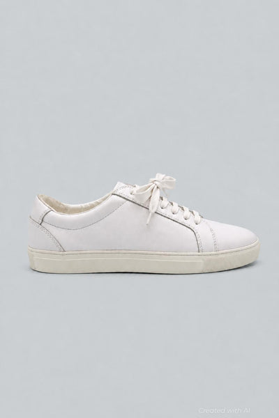 Men’s Lace Up Sneakers Exclusive - White - Sneaker