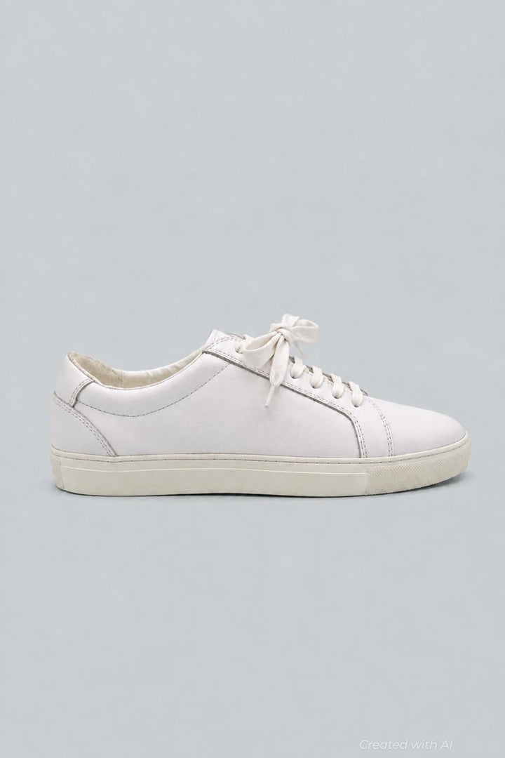 Men’s Lace Up Sneakers Exclusive - White - Sneaker