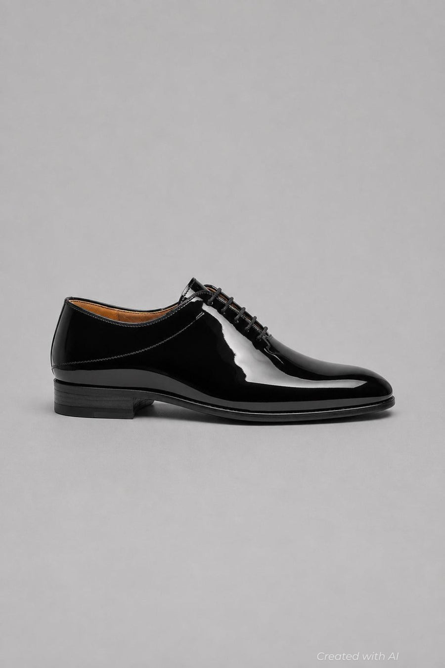 Men’s Lagos Patent Formal Lace Up Shoes - Black - Oxford