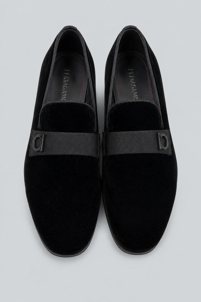 Men’s Lapo Smoking Slipper Loafers - Nero - 9 - Loafers