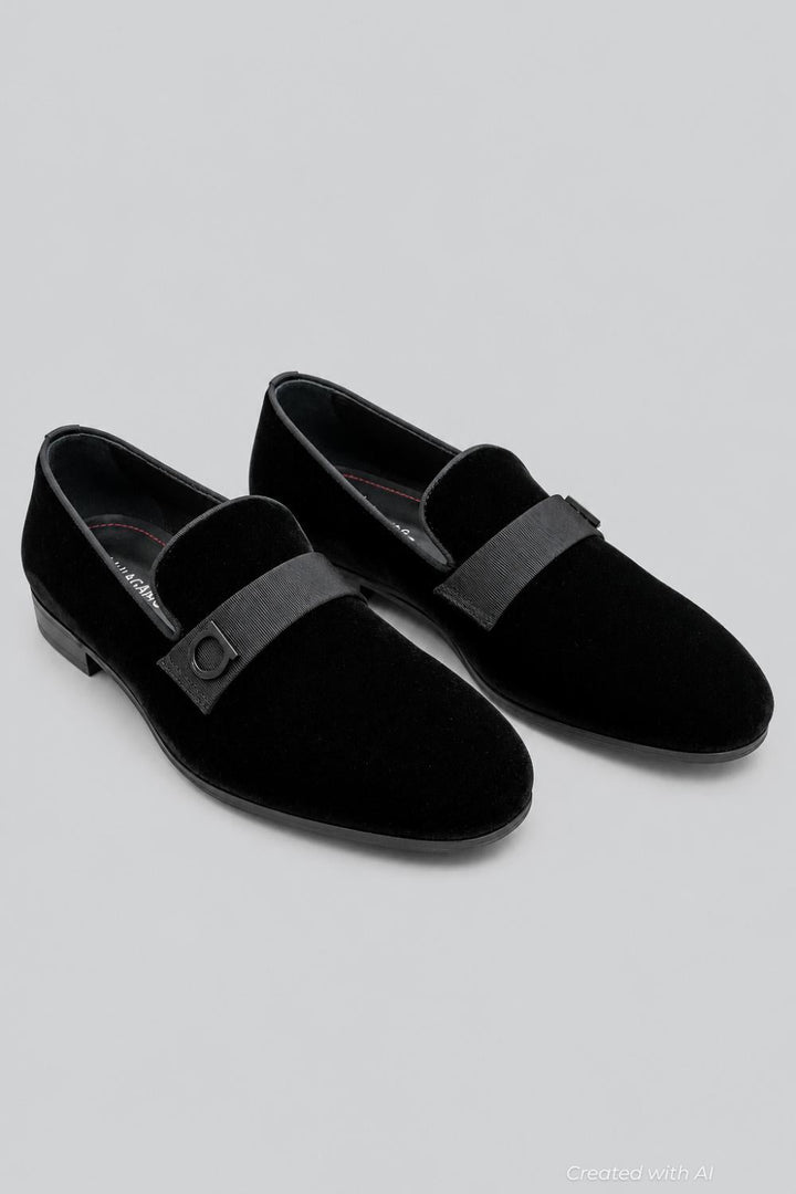 Men’s Lapo Smoking Slipper Loafers - Nero - 9 - Loafers