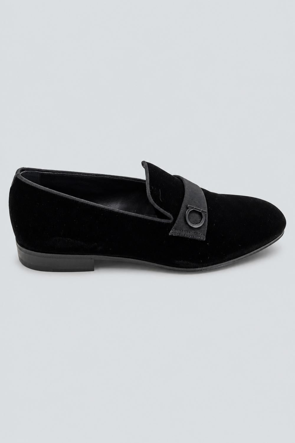 Men’s Lapo Smoking Slipper Loafers - Nero - 9 - Loafers