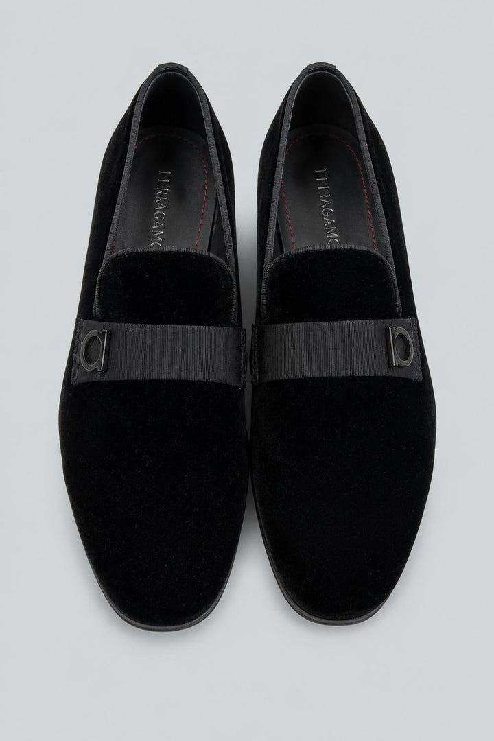 Men’s Lapo Smoking Slipper Loafers - Nero - 9 - Loafers