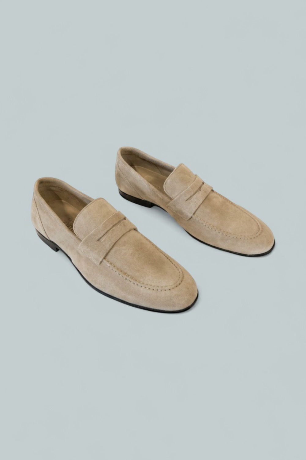 Men’s Lastra Suede Penny Loafers - Brown - EU 43 US MENS 10 D MEDIUM - Loafers