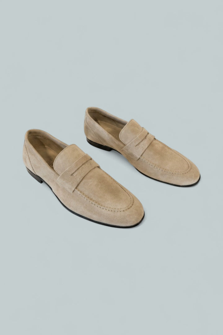 Men’s Lastra Suede Penny Loafers - Brown - EU 43 US MENS 10 D MEDIUM - Loafers