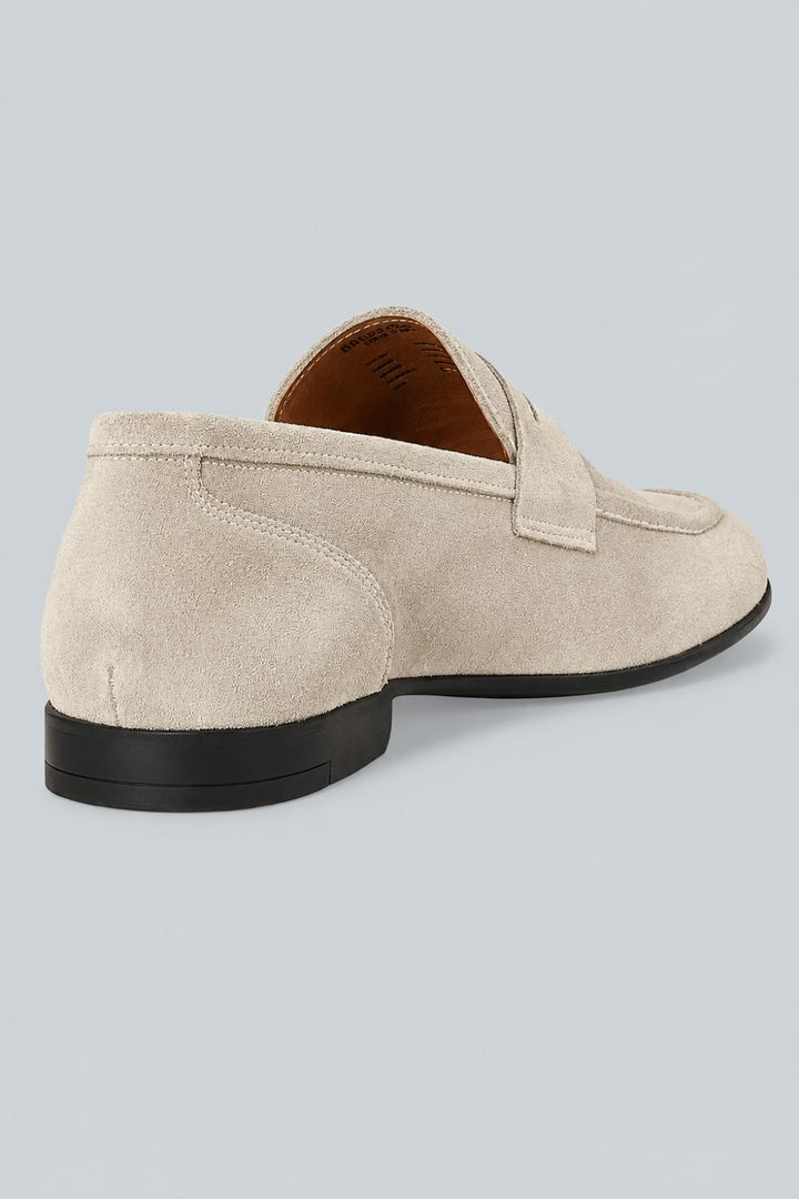 Men’s Lastra Suede Penny Loafers - Sand Suede - 9.5 - Loafers