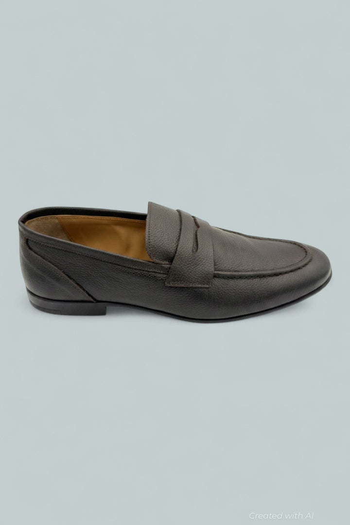 Men’s Lastra Unlined Loafers - Brown Tumb - Loafers