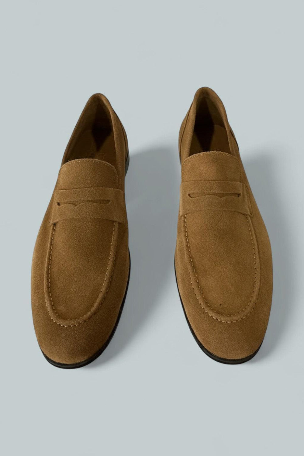 Men’s Lastra Unlined Suede Loafers - Cognac Suede - 12 - Loafers