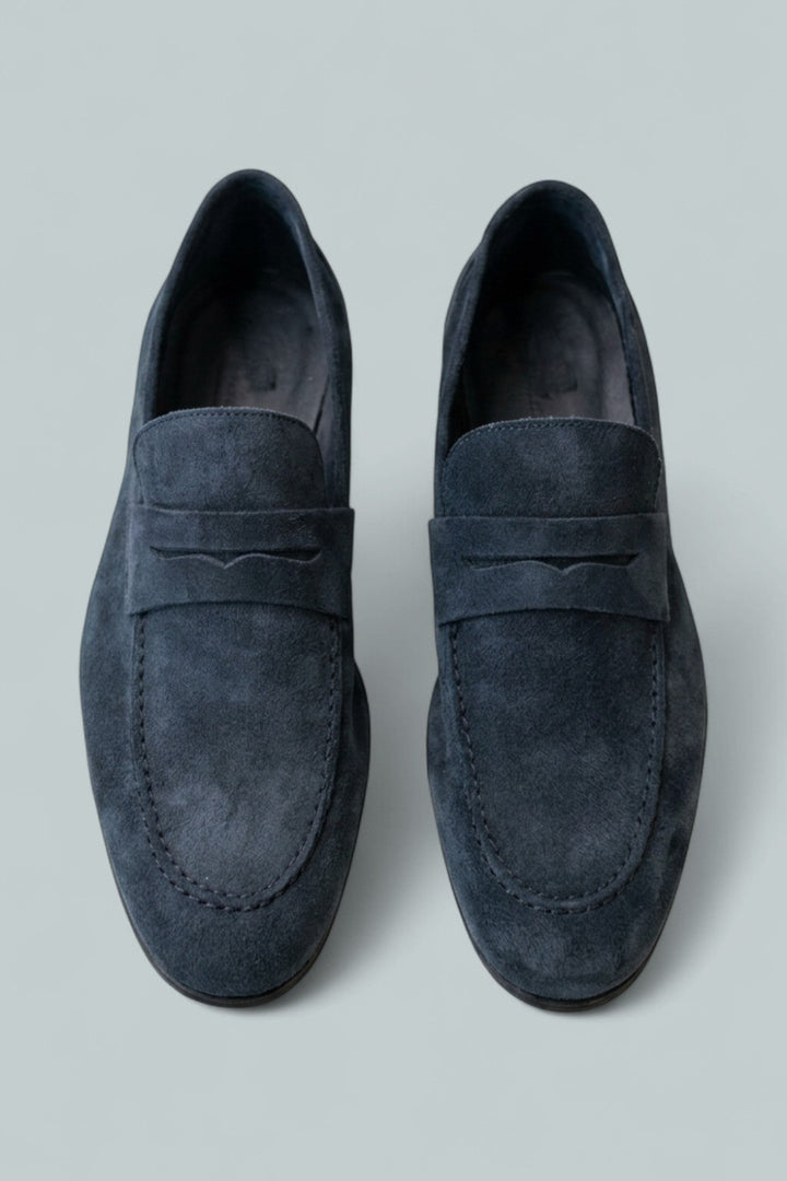 Men’s Lastra Unlined Suede Loafers - Navy Suede - 10.5 - Loafers