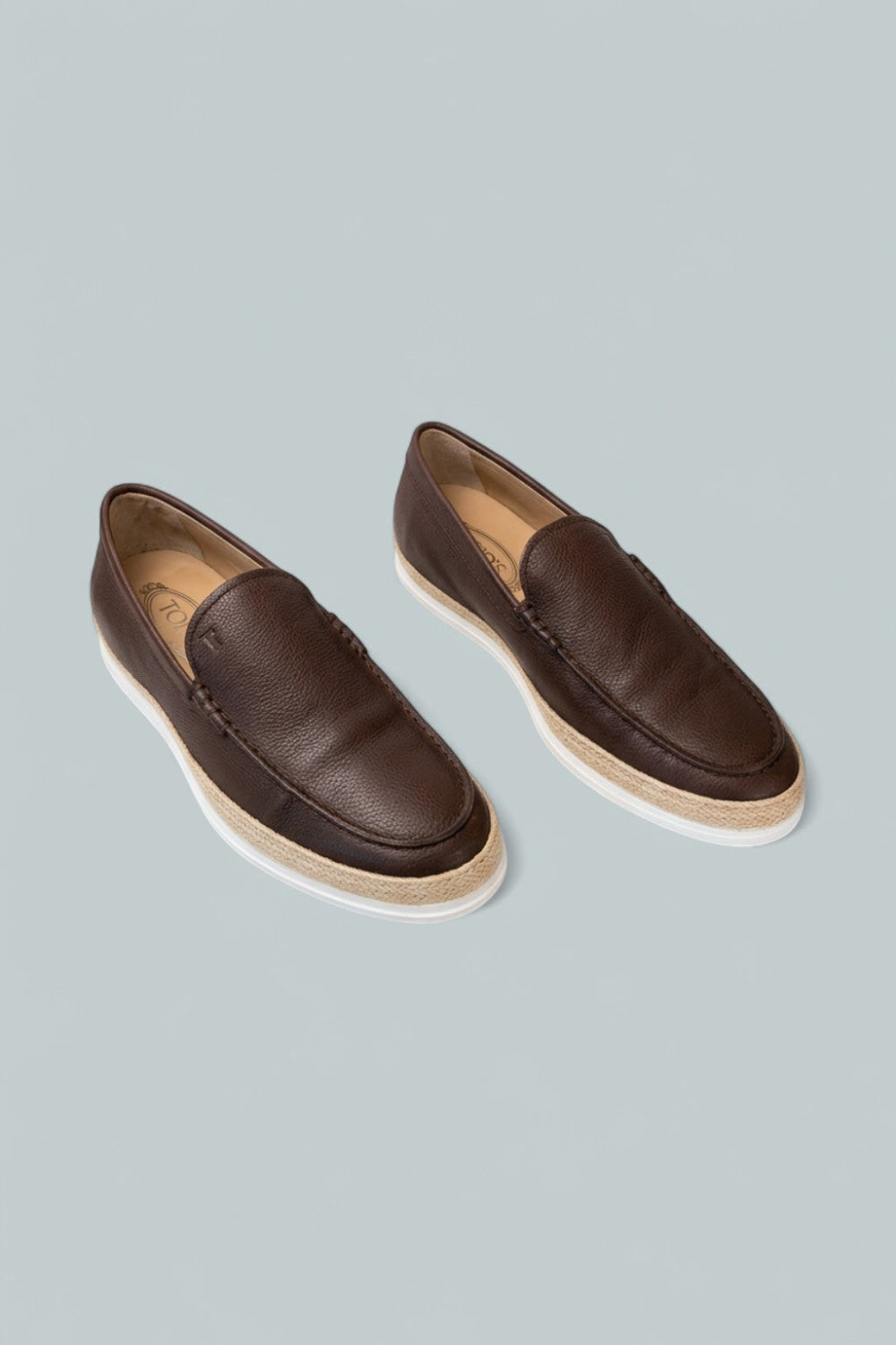 Men’s Leather Loafers - Dark Brown - 7.5UK / 9US - Loafers
