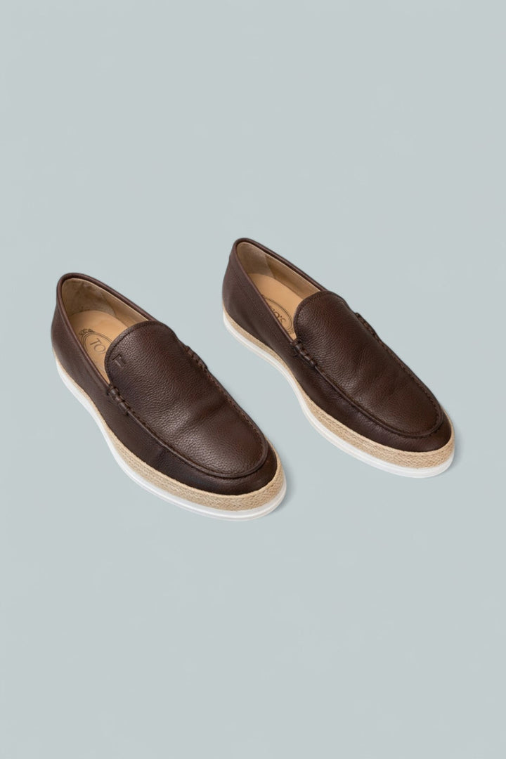 Men’s Leather Loafers - Dark Brown - 7.5UK / 9US - Loafers