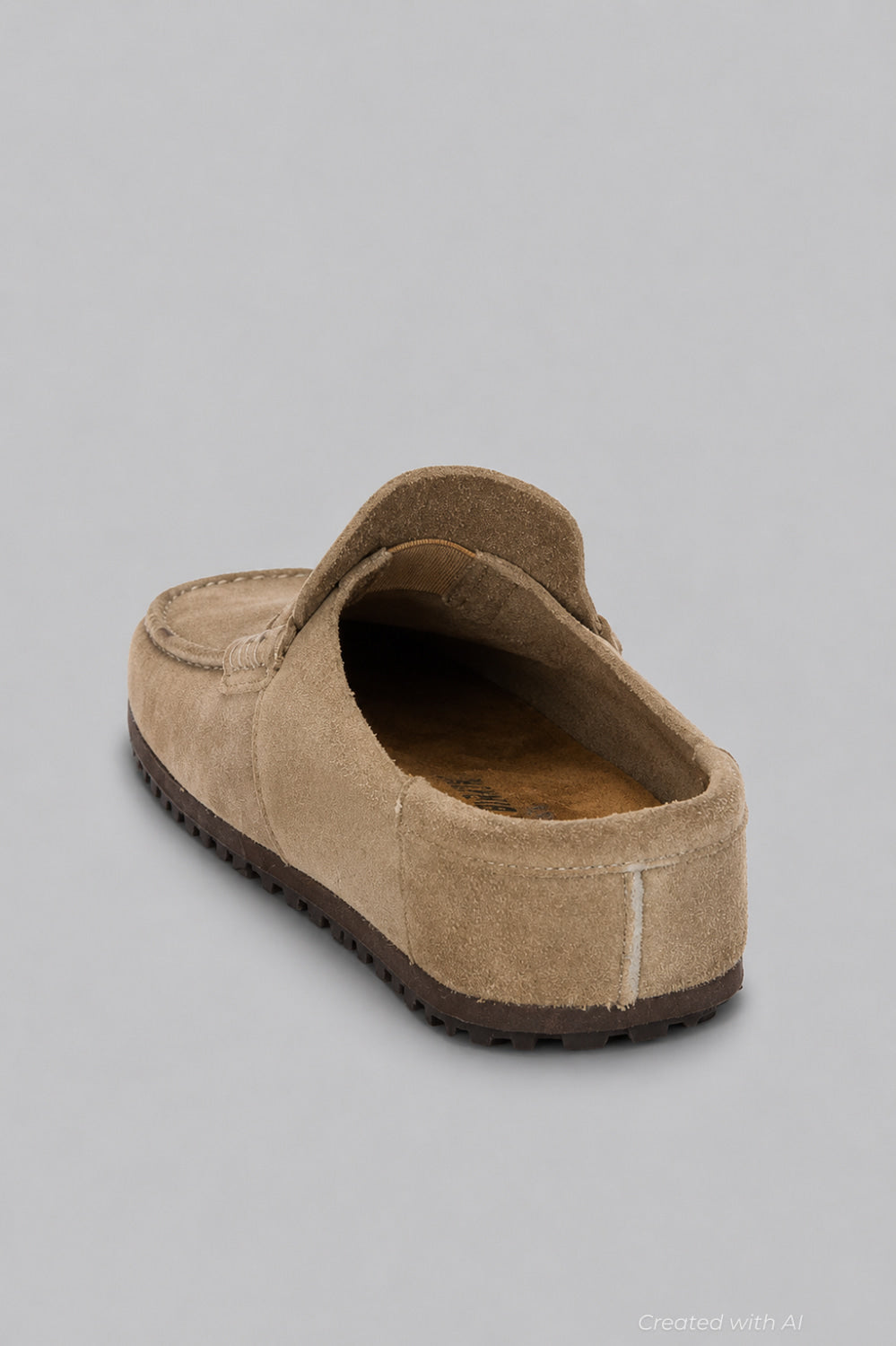 Men’s Naples Wrapped Suede Clogs - Taupe - US 11 - Clog